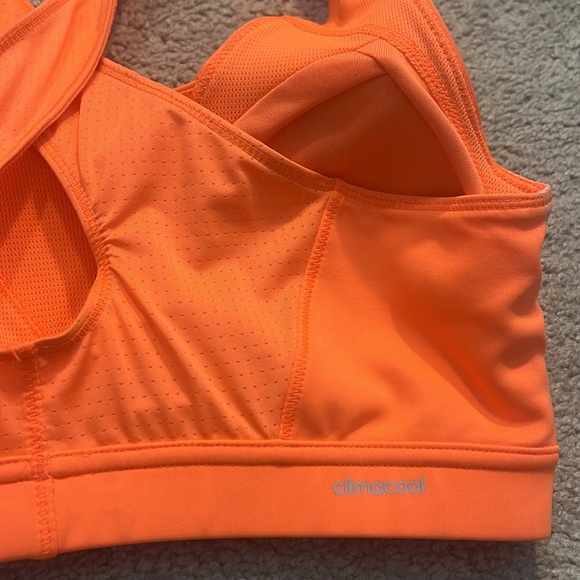 NWOT Adidas Climacool Sport Bra, M, Orange - Picture 5 of 7